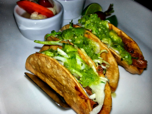 Lark Creek Happy Hour short rib taco