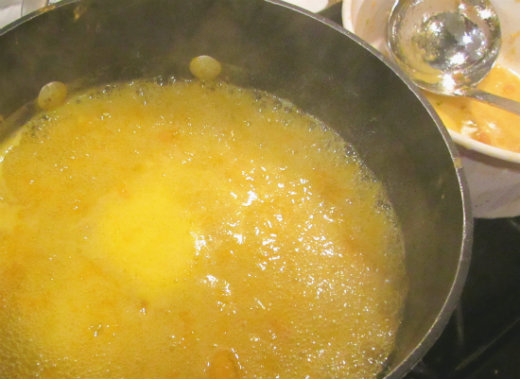 Making and Canning Tangerine Jam - heat to a hard boil for exactly one minute Making and Canning Tangerine Jam - heat to a hard boil for exactly one minute