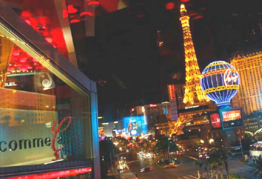 Comme Ca is located at the Cosmopolitan Resort, overlooking the Vegas Strip