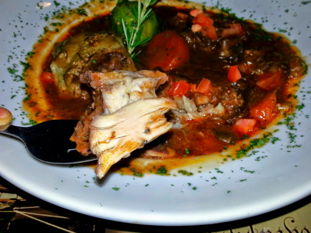 The Globe - Coq au Vin cut open