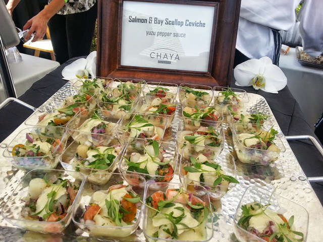 Vintage Bouquet Food and Wine Festival - Salmon and scallop ceviche