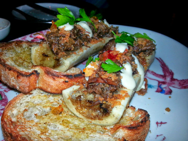 Rose Rabbit Lie Bone Marrow with Sweet and Sour Shortrib 