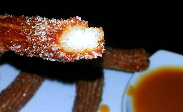 La Vida Cantina Churros cut open