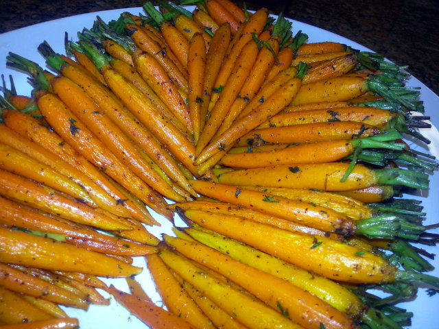 Cooking Techniques and Recipes with Olive Oil Mediterranean - Roasted Baby Carrots with Thyme