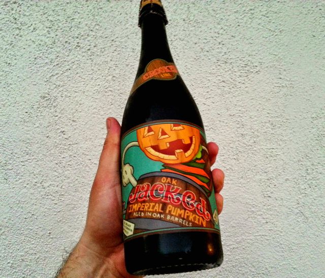 Oak Jacked Imperial Pumpkin Bottle