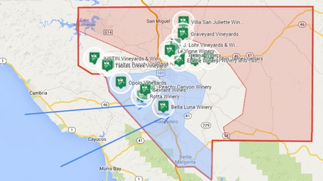 Paso Robles AVA Templeton Gap Air Flow Paso Robles AVA Templeton Gap Air Flow