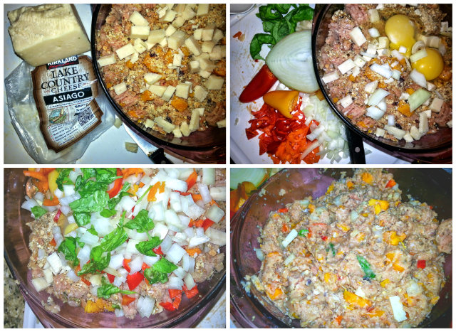 Turkey Pumpkin Meatloaf - Add Other Ingredients and mix