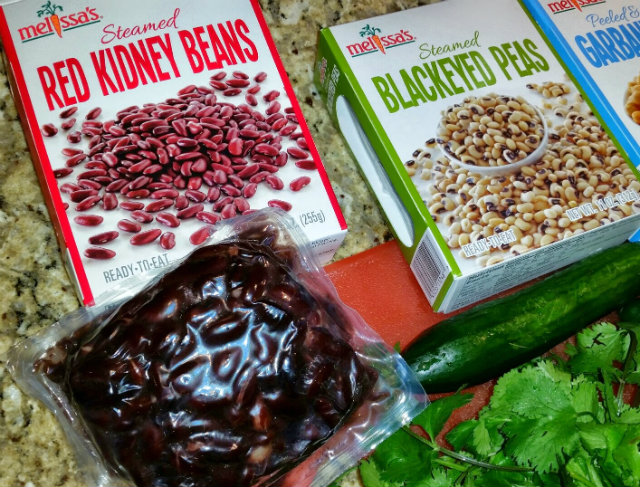 Steamed and Ready to eat bean in a cryovak bag from Melissa's Produce Bean Salad Recipe Melissas Produce Beans