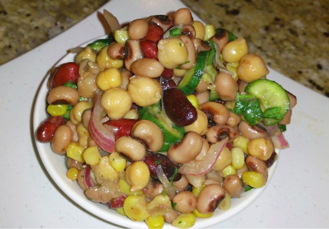 Bean Salad Recipe Served