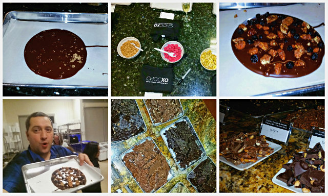 ChocXO making chocolate bark