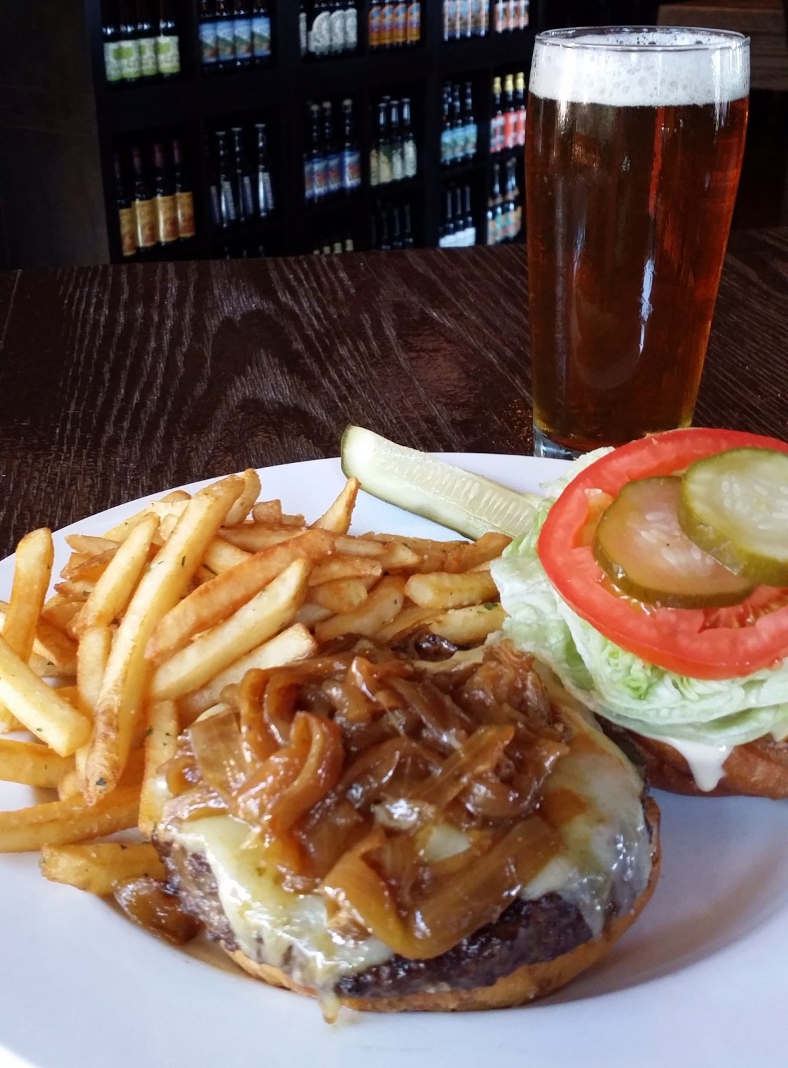 The Award Winning Bru Burger from Bru Grill in Lake Forest