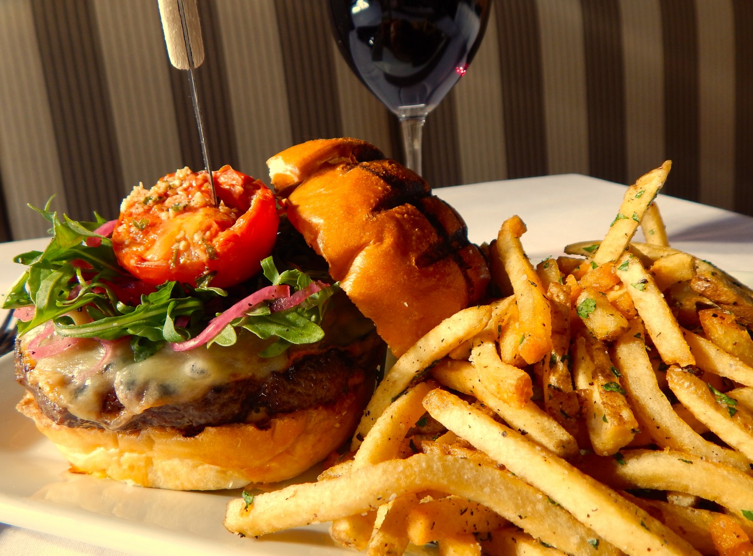 The Wine Country Burger from The Vine in San Clemente