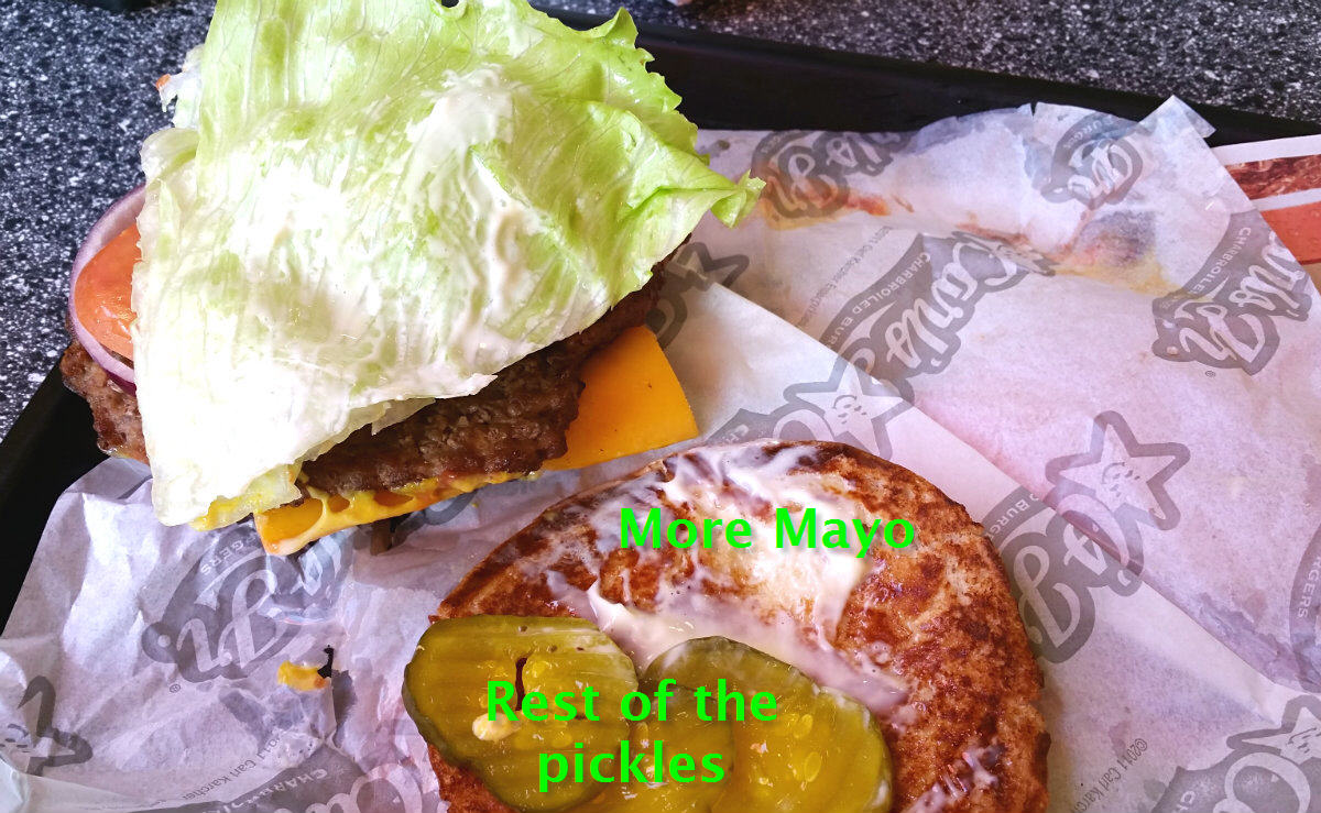 Carl's Jr All Natural Burger Anatomy Bottom