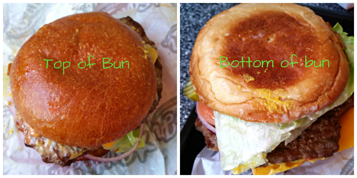 Carl's Jr All Natural Burger Anatomy Buns
