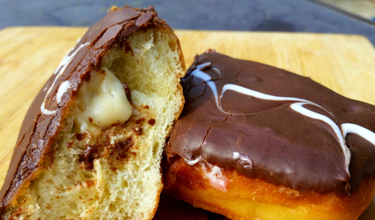 OC Donut Bar - Boston Cream Pie Cut Open