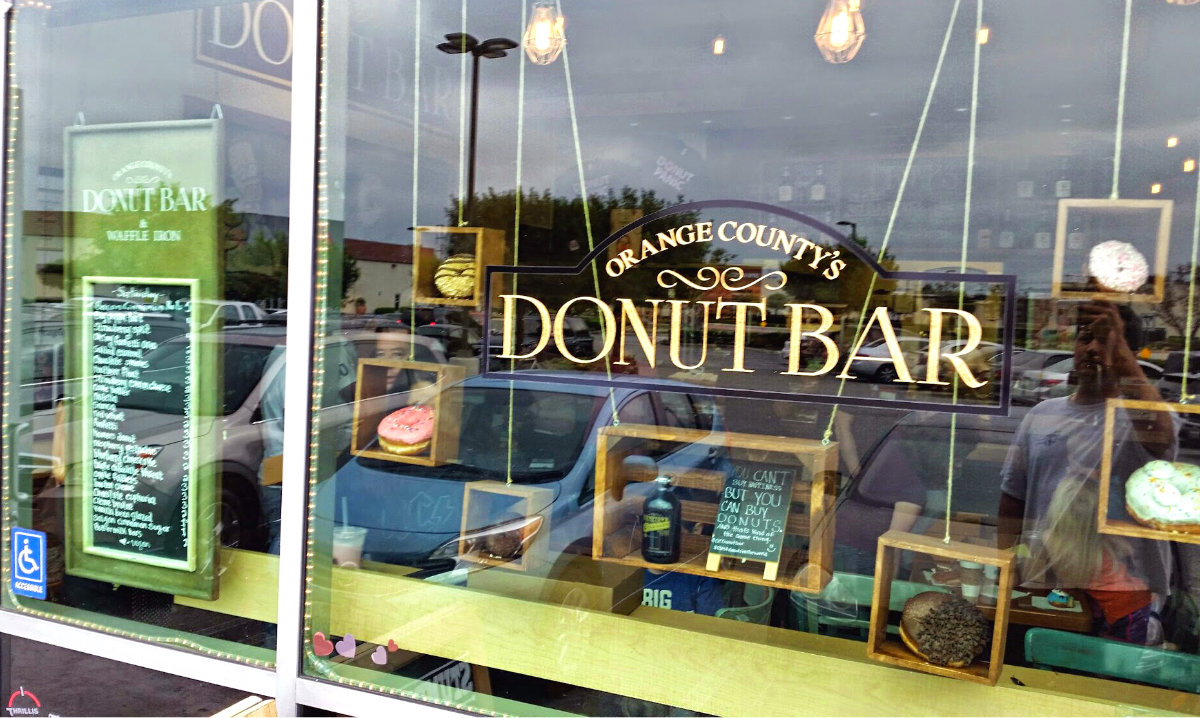 OC Donut Bar - Exterior Window Sign OC Donut Bar - Exterior Window Sign