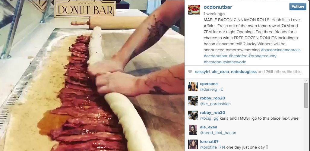 OC Donut Bar - Cinnamon Roll on Instagram