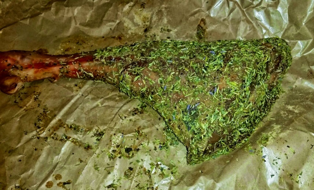 Spring Leg of Lamb Recipe - Coat Leg in Herbs de Provence