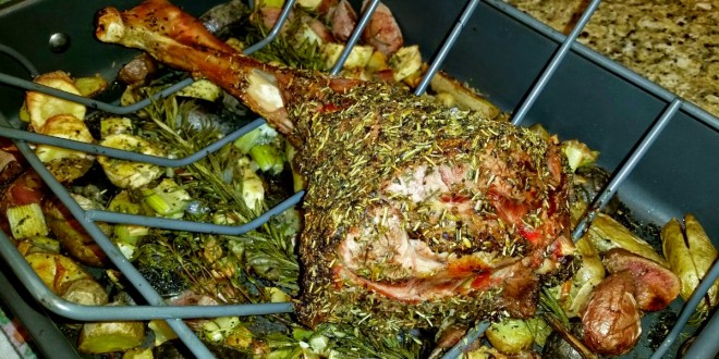 Spring Leg of Lamb Recipe with Herbs de Provence for Easter