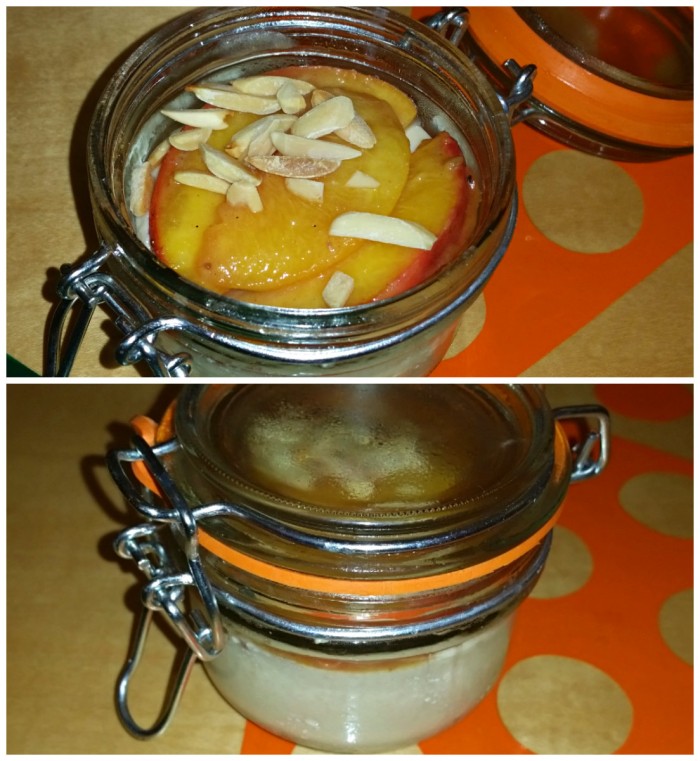 ADYA White Chocolate Rabri and Cardamom Grilled Peaches