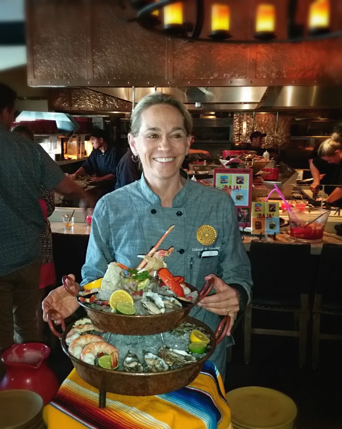 Chef Deb Snyder Debuting the Seafood Tower