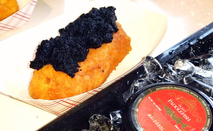 OC Fair Food 2015 Caviar Twinkie from Chicken Charlie OC Fair Food 2015 Caviar Twinkie from Chicken Charlie