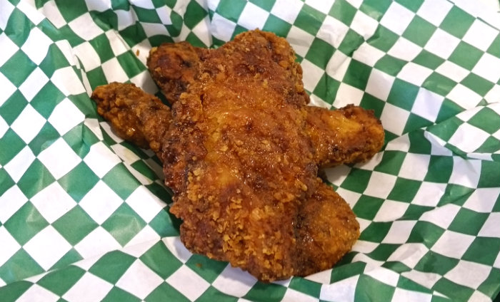 OC Fair Food 2015 Frosted Flake Chicken Fingers from Pickle O Petes OC Fair Food 2015 Frosted Flake Chicken Fingers from Pickle O Petes