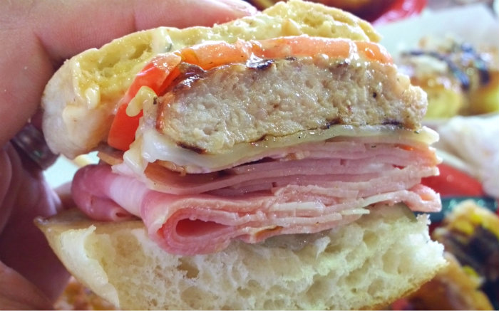 OC Fair Food Cuban Fusion Burger 2 from Grants Burgers OC Fair Food Cuban Fusion Burger 2 from Grants Burgers