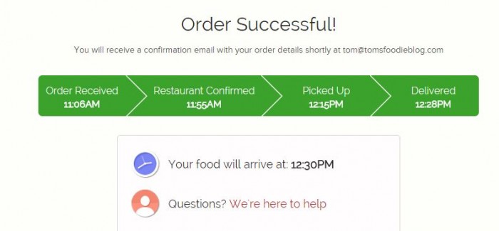 Taco Bell delivery by DoorDash, Status Final Taco Bell delivery by DoorDash, Status Final