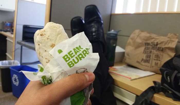 Feeling smug with Taco Bell at work Feeling smug with Taco Bell at work