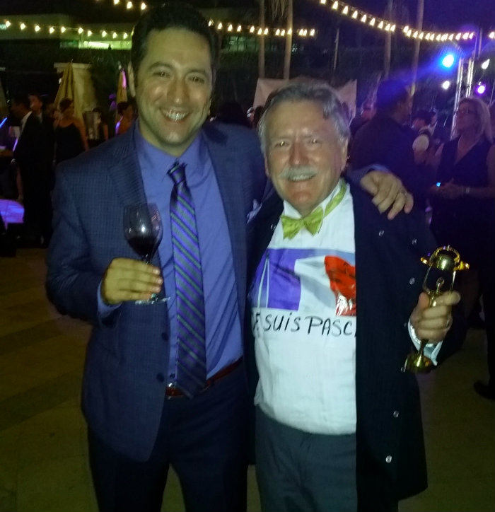 Golden Foodie Awards Tom with Best French Cuisine Winner Chef Pascal Oihoots from Pascal